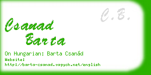 csanad barta business card