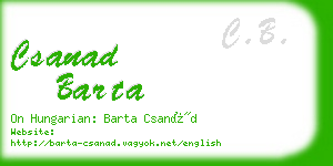 csanad barta business card